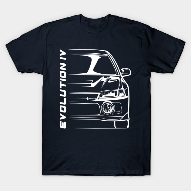 Lancer Evolution IV Silhouette T-Shirt by CreativeRAS